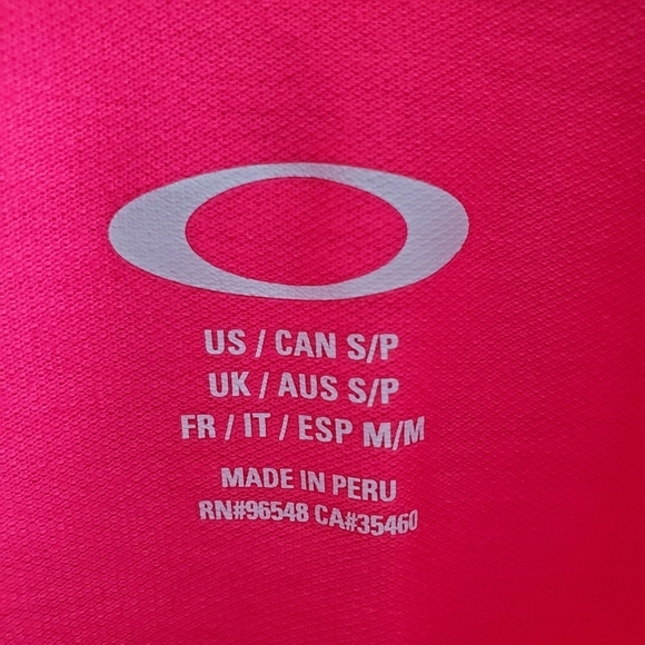 Oakley Womens Golf Polo Short Sleeve Shirt Punk Pink Size Small - Picture 3 of 6